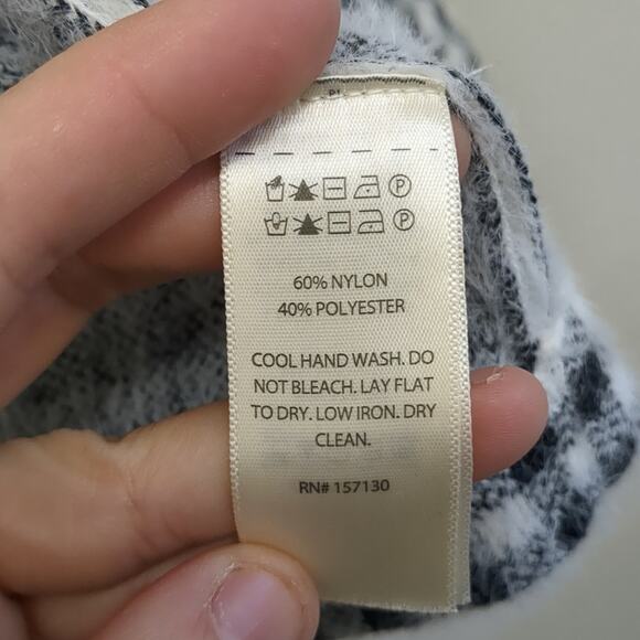 Max Studio houndstooth fluffy jacket size small - Picture 4 of 7